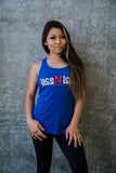 Women's Lace N Loop Racerback Tank Top - Blue