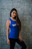 Women's Lace N Loop Racerback Tank Top - Blue