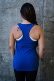 Women's Lace N Loop Racerback Tank Top - Blue