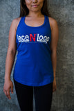 Women's Lace N Loop Racerback Tank Top - Blue