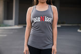 Women's Lace N Loop Racerback Tank Top - Gray