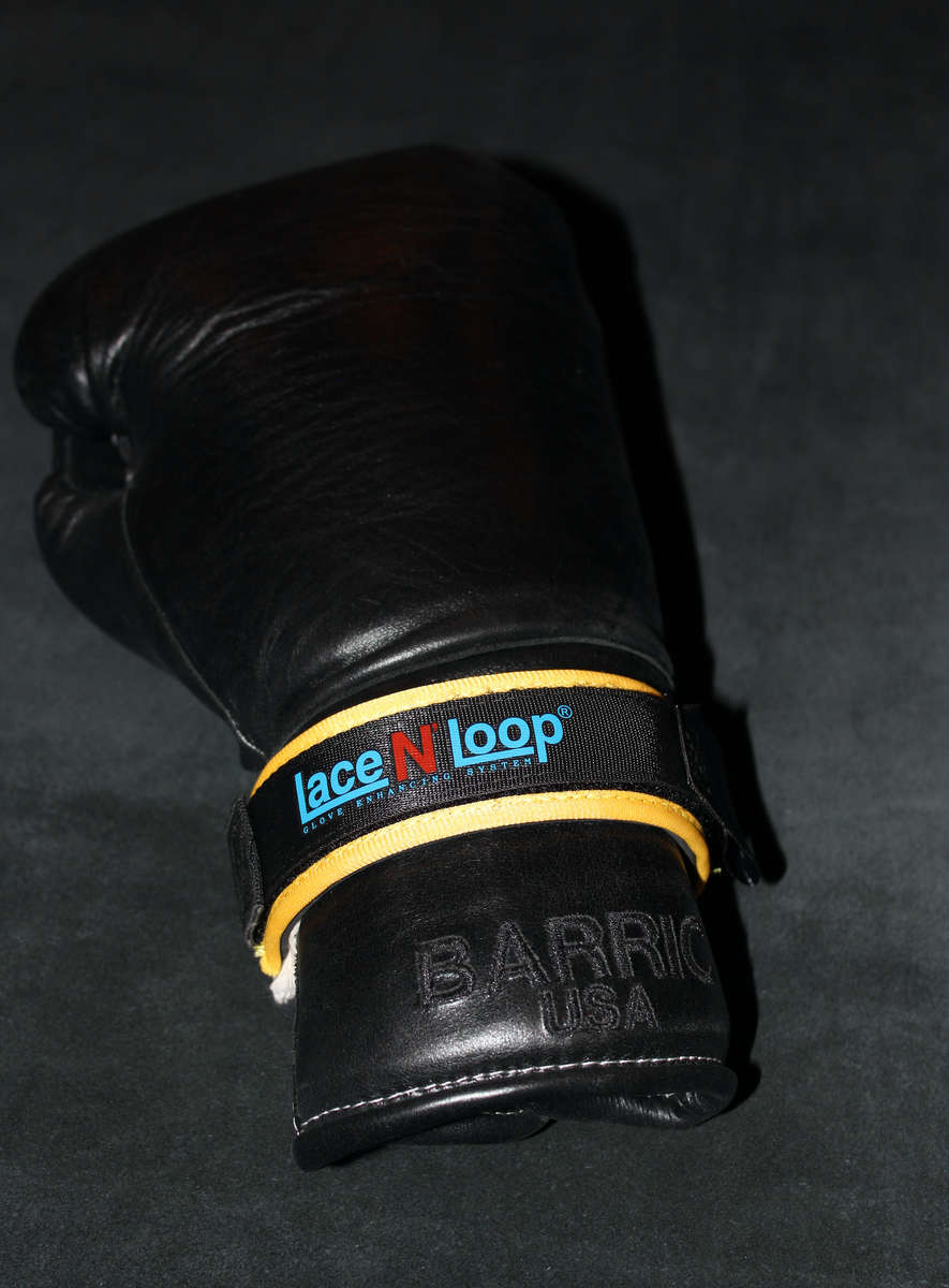  Lace N' Loop Drawstring Glove Straps (Pair) (Black/White  Logo) : Sports & Outdoors