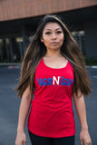 Women's Lace N Loop Racerback Tank Top - Red