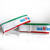 Red, White & Green Lace N Loop Straps (Pair) - Lace N Loop