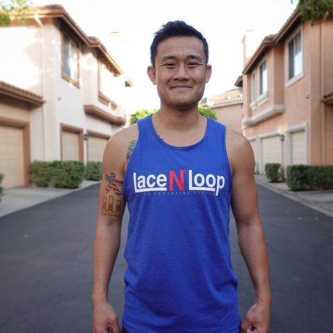 Blue Unisex Lace N Loop Tank Tops - Lace N Loop