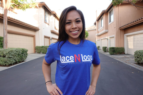 Blue Unisex Lace N Loop T-Shirts - Lace N Loop